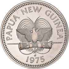 Coin, Papua New Guinea, 10 Toea, 1975, Franklin Mint, Proof, MS(65-70)