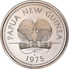 Moneda, Papúa-Nueva Guinea, 5 Toea, 1975, Franklin Mint, Proof, FDC, Cobre -