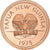 Moneda, Papúa-Nueva Guinea, 2 Toea, 1975, Franklin Mint, Proof, FDC, Bronce