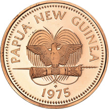 Moneta, Papua Nuova Guinea, Toea, 1975, Franklin Mint, Proof, FDC, Bronzo, KM:1
