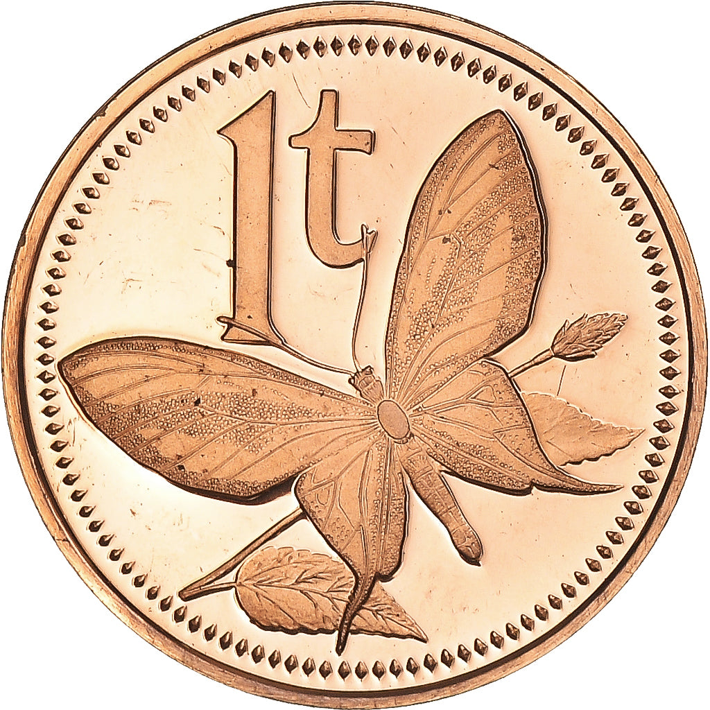 Monnaie, Papouasie-Nouvelle-Guinée, Toea, 1975, Franklin Mint, Proof, FDC