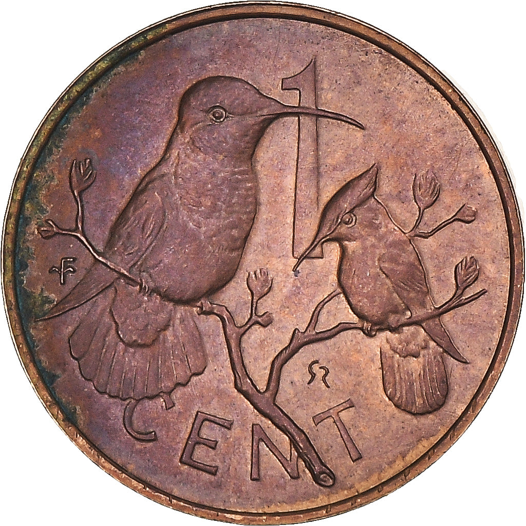 Monnaie, Îles Vierges britanniques, Elizabeth II, Cent, 1975, Franklin Mint