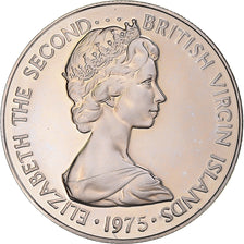 Moneda, ISLAS VÍRGENES BRITÁNICAS, Elizabeth II, 10 Cents, 1975, Franklin