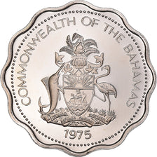 Coin, Bahamas, Elizabeth II, 10 Cents, 1975, Franklin Mint, U.S.A., Proof