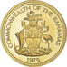 Moneta, Bahamas, Elizabeth II, Cent, 1975, Franklin Mint, U.S.A., Proof, FDC