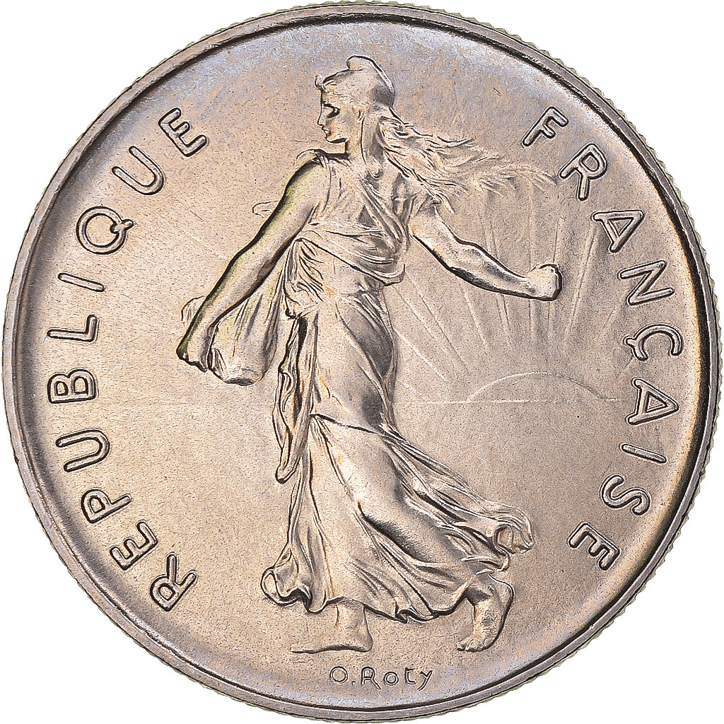 Coin, France, Semeuse, 5 Francs, 1975, Paris, MS(65-70), Nickel Clad