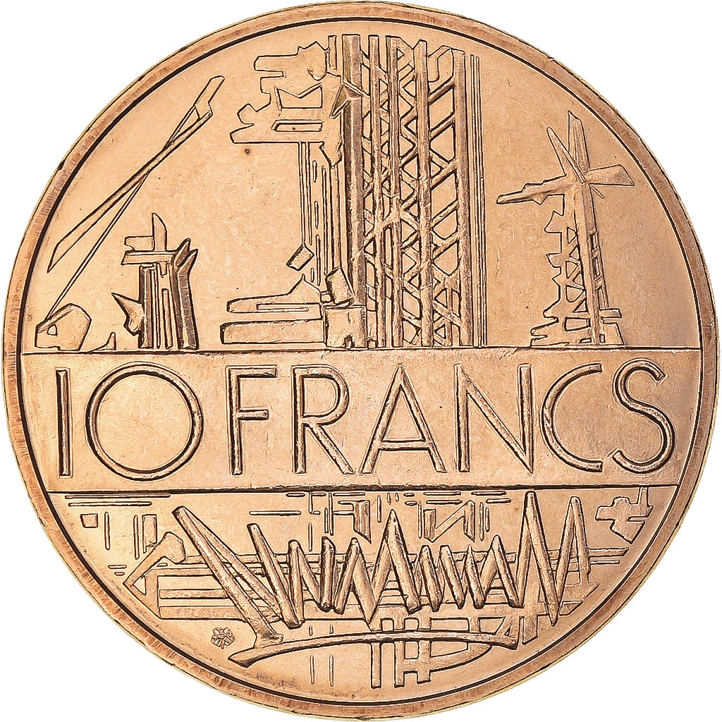 Coin, France, Mathieu, 10 Francs, 1974, Paris, Tranche B, MS(65-70)