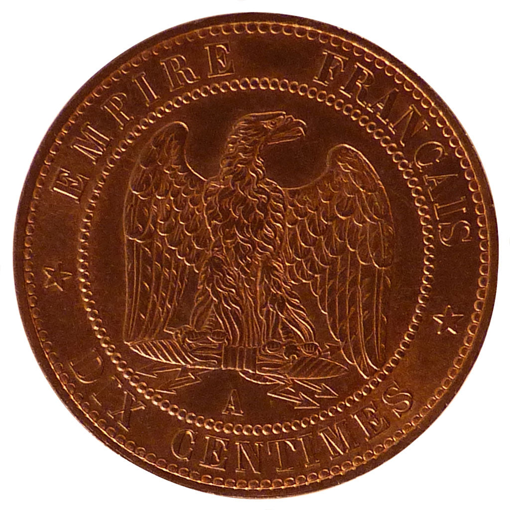 Francia, Napoleon III, Napoléon III, 10 Centimes, 1853, Paris, SPL, Bronzo,...