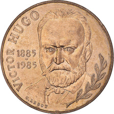 Moeda, França, Victor Hugo, 10 Francs, 1985, Paris, Tranche A, AU(55-58)