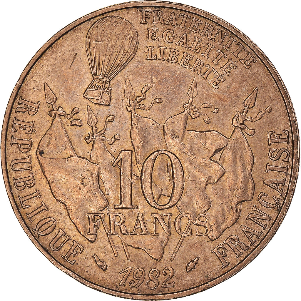 Moneda, Francia, Gambetta, 10 Francs, 1982, Paris, EBC, Níquel - bronce