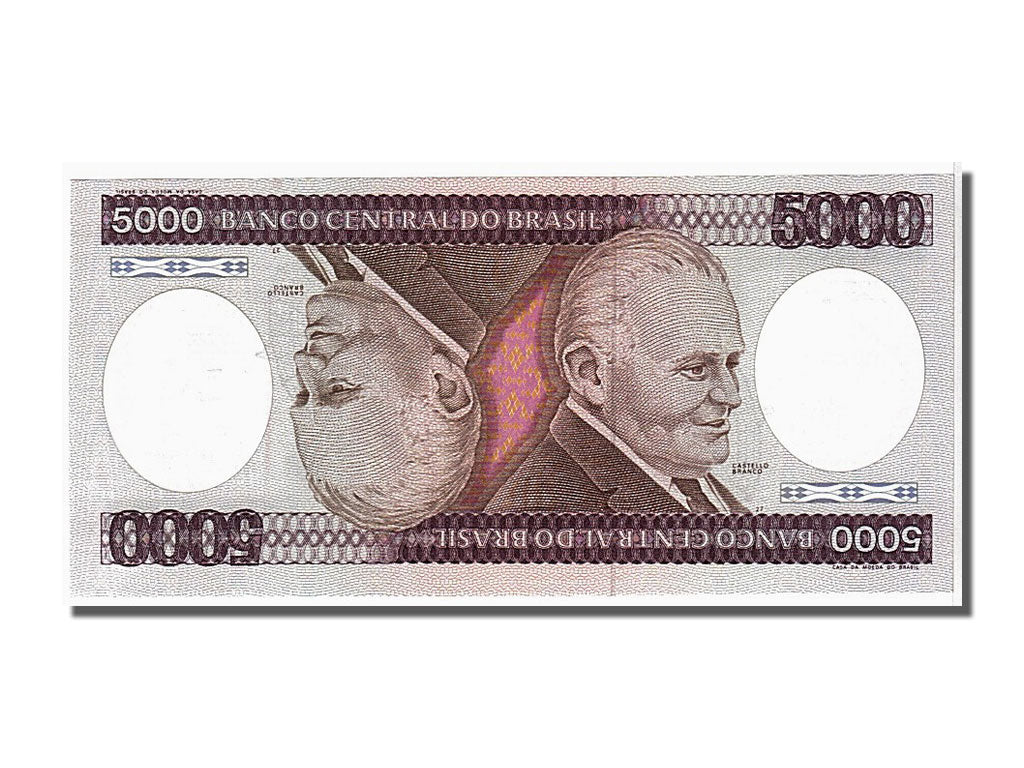 Banconote, Brasile, 5000 Cruzeiros, 1984, FDS