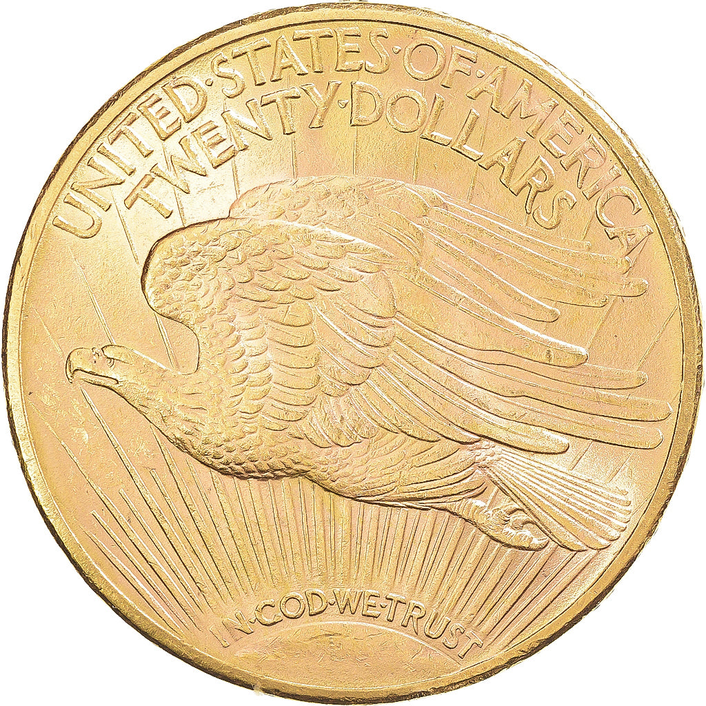 Monnaie, États-Unis, Saint-Gaudens, 20 Dollars, 1914, San Francisco, SUP, Or