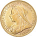 Moneta, Australia, Victoria, Sovereign, 1901, Melbourne, AU(55-58), Złoto