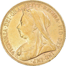 Coin, Australia, Victoria, Sovereign, 1900, Perth, AU(55-58), Gold, KM:13