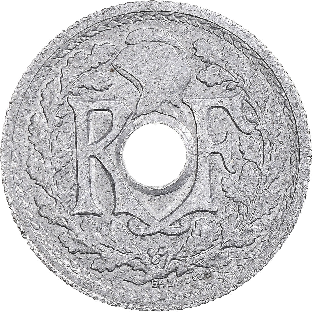 Coin, France, Lindauer, 10 Centimes, 1945, EF(40-45), Zinc, KM:906.1