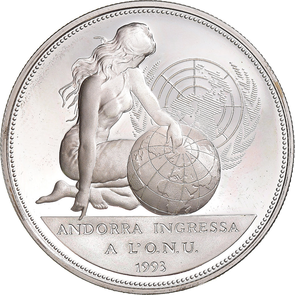 Münze, Andorra, 10 Diners, 1994, Proof, STGL, Silber, KM:97