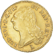 Monnaie, France, Louis XVI, Double Louis d'or, 1787, Nantes, Rare, SUP, Or