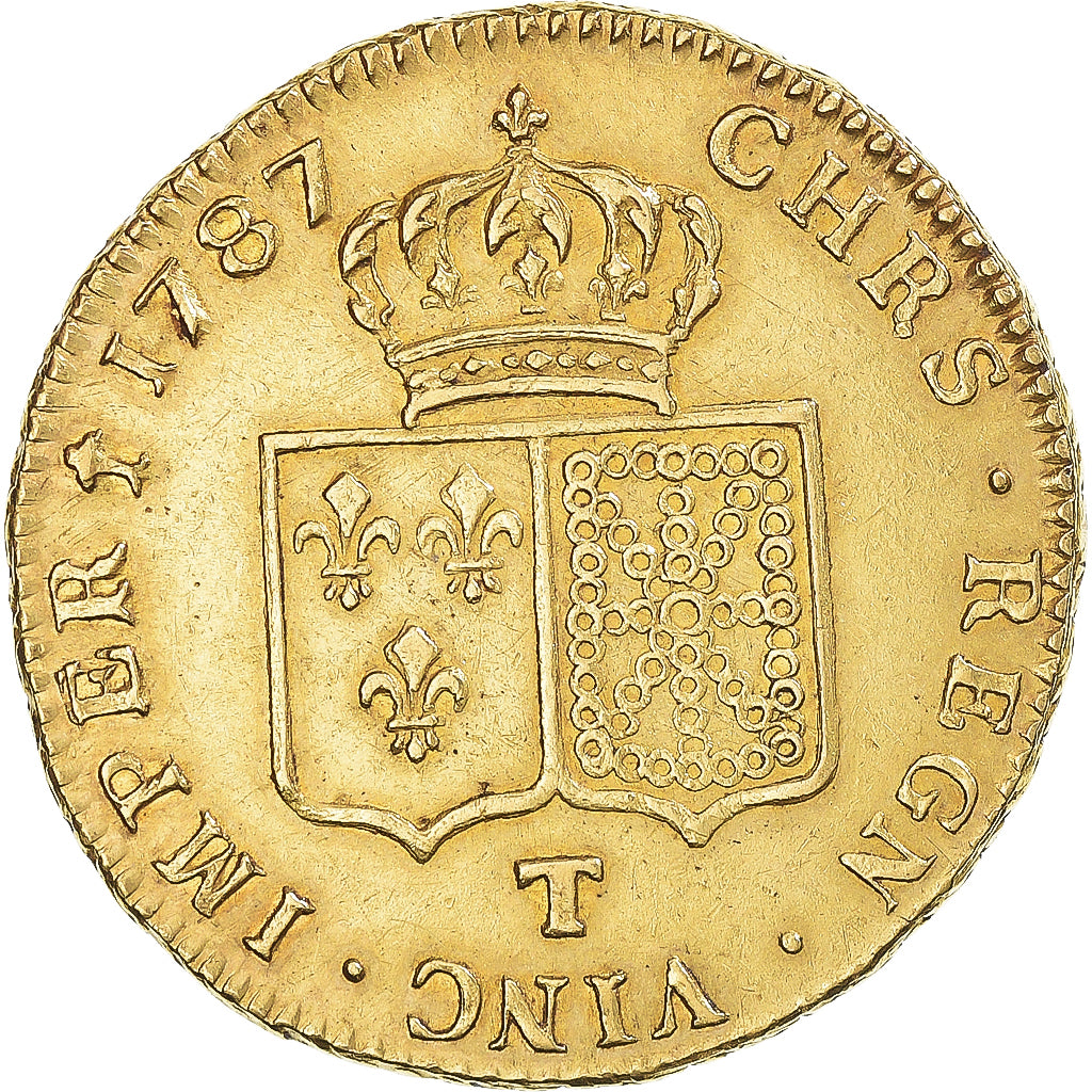 Monnaie, France, Louis XVI, Double Louis d'or, 1787, Nantes, Rare, SUP, Or