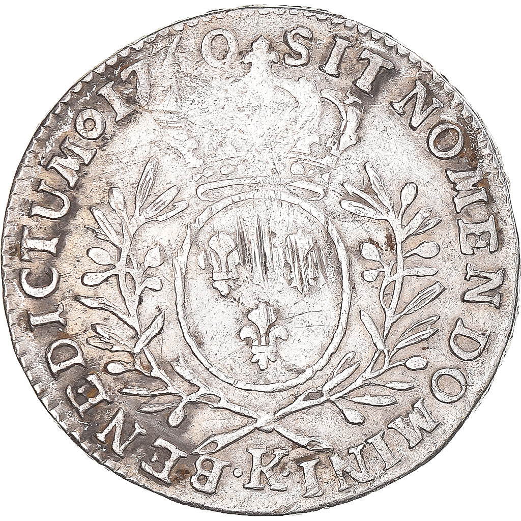 Munten, Frankrijk, Louis XV, 1/2 Écu aux branches d'olivier, 1/2 ECU, 44 Sols