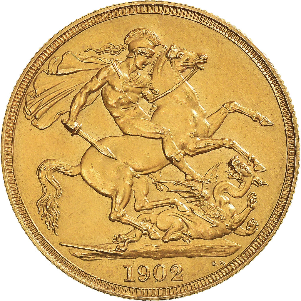 Coin, Great Britain, Edward VII, 2 Pounds, 1902, Proof mat, MS(65-70), Gold