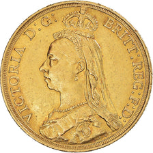 Moneta, Gran Bretagna, Victoria, 2 Pounds, 1887, BB+, Oro, KM:768