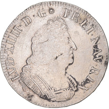 Munten, Frankrijk, Louis XIV, Écu aux palmes, Ecu, 1696, Amiens, réformé, ZF