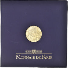Francja, Semeuse, 100 Euro, 2009, Paris, BE, MS(65-70), Złoto, Gadoury:EU339