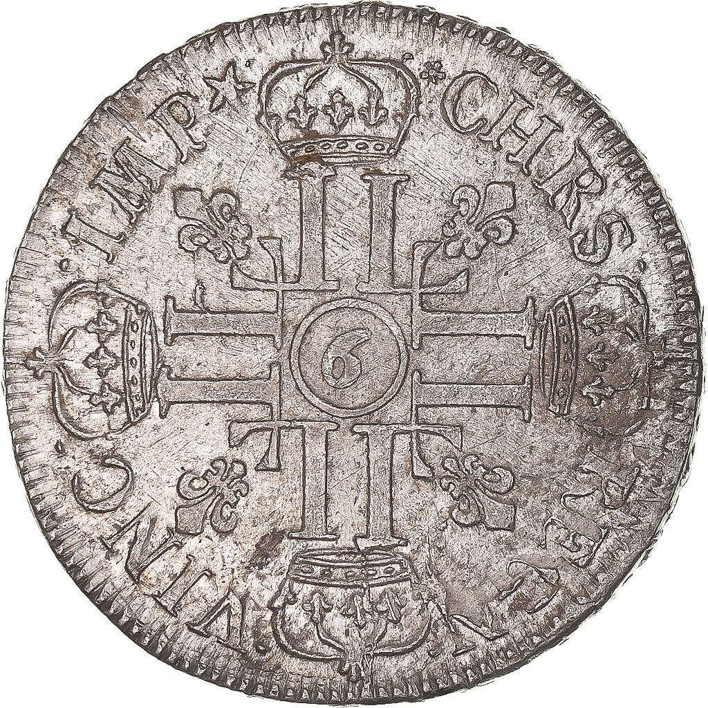 Münze, Frankreich, Louis XIV, Écu aux 8 L, Ecu, 1691, Rennes, réformé, SS