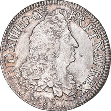 Coin, France, Louis XIV, Écu aux 8 L, Ecu, 1690, Paris, réformé, AU(50-53)