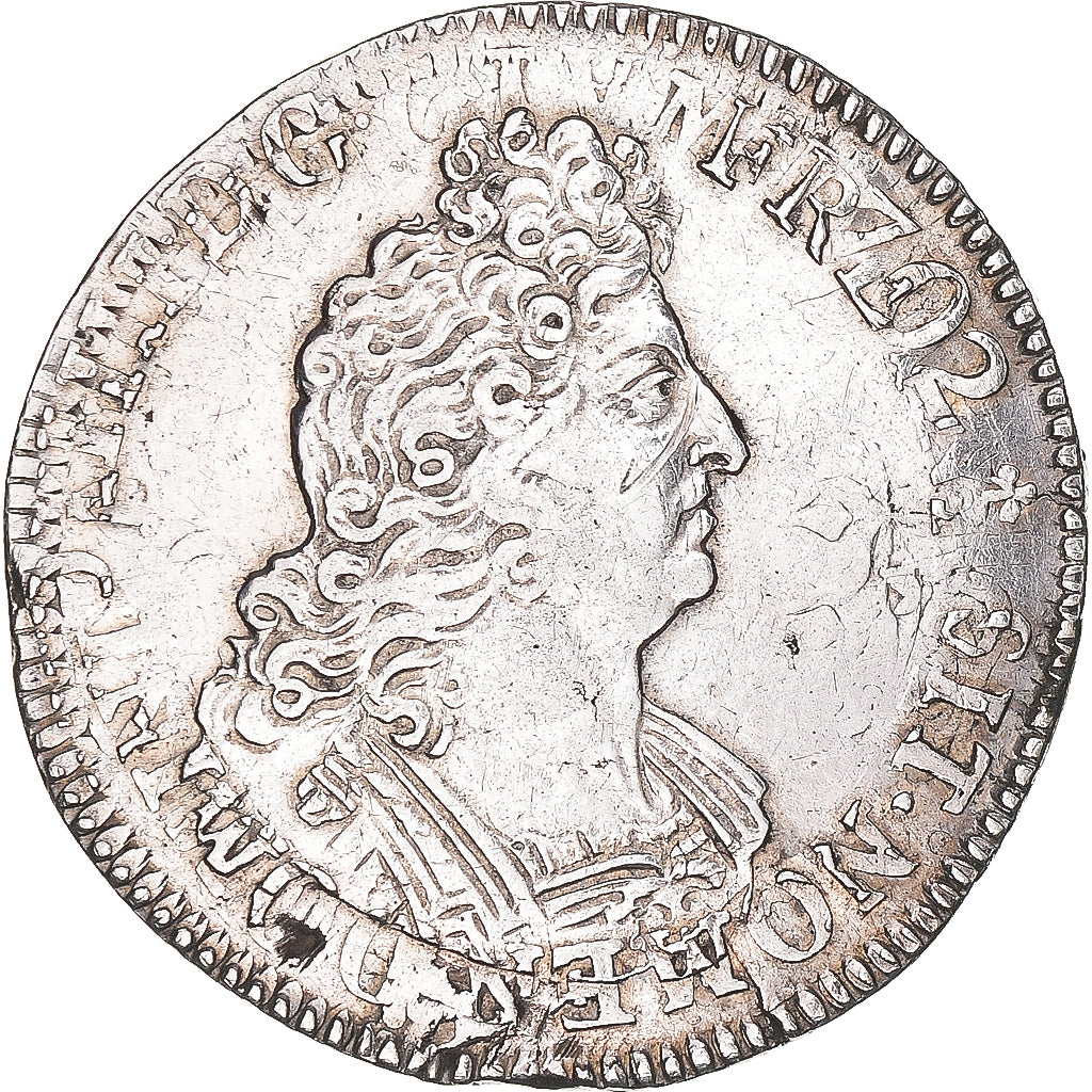 Münze, Frankreich, Louis XIV, 1/2 Écu aux 8 L, 1/2 écu aux 8L, 2e type, 1704