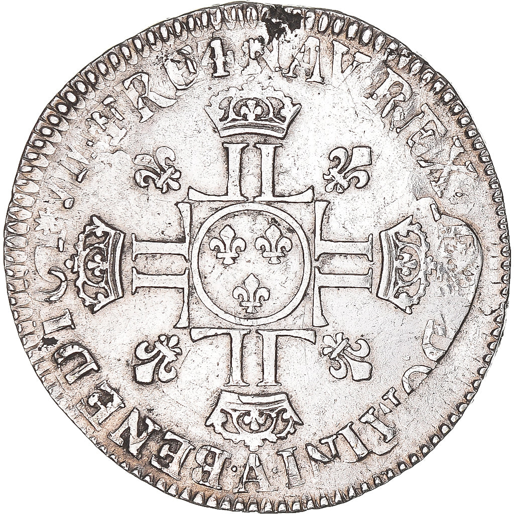 Münze, Frankreich, Louis XIV, 1/2 Écu aux 8 L, 1/2 écu aux 8L, 2e type, 1704