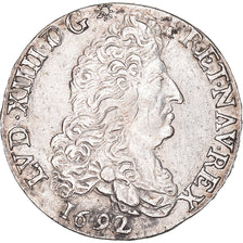 Moneta, Francja, Louis XIV, 1/2 Écu aux 8 L, 1/2 Ecu, 1692, La Rochelle