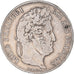 Coin, France, Louis-Philippe, 5 Francs, 1837, Paris, VF(30-35), Silver