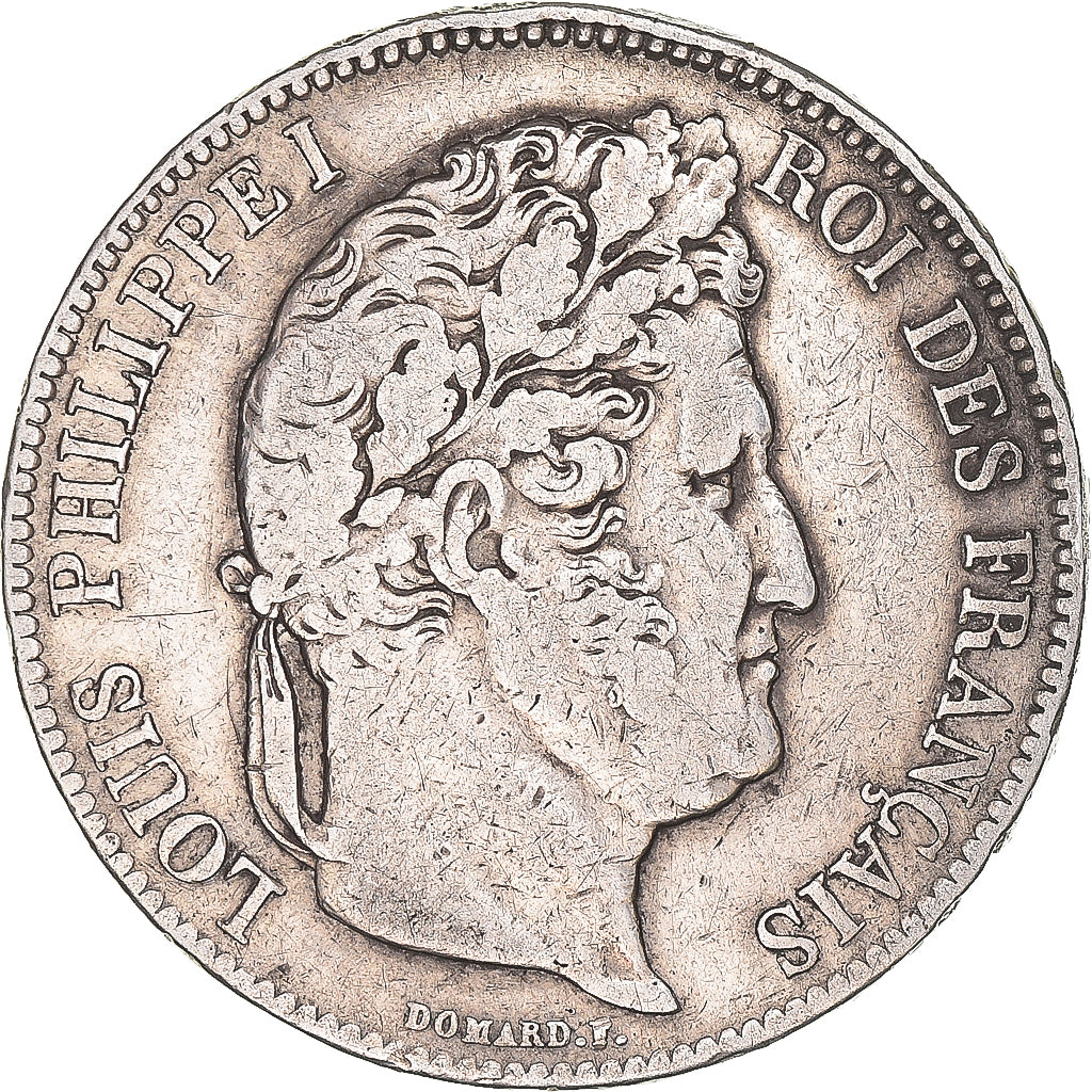 Münze, Frankreich, Louis-Philippe, 5 Francs, 1834, Paris, S+, Silber, KM:749.1