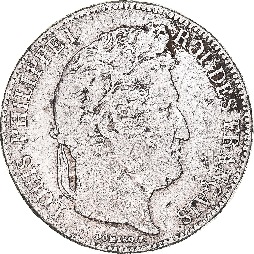 Moneta, Francja, Louis-Philippe, 5 Francs, 1834, Lille, VF(20-25), Srebro