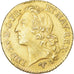 Coin, France, Louis XV, Louis d'or au bandeau, Louis d'Or, 1747, Poitiers, Rare