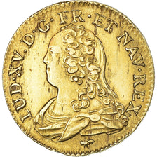 Coin, France, Louis XV, Louis d'or aux lunettes, Louis d'Or, 1727, Paris