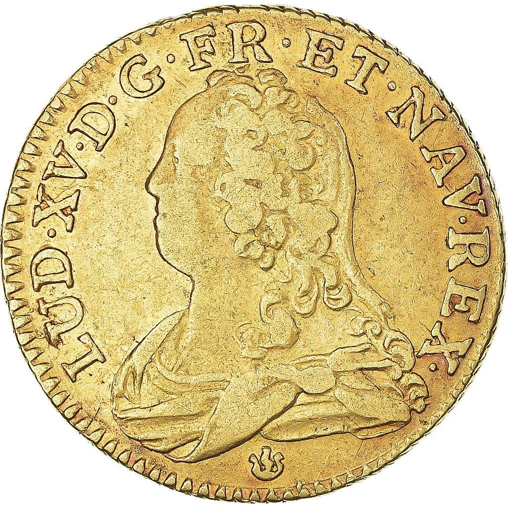 Monnaie, France, Louis XV, Louis d'or aux lunettes, Louis d'Or, 1726, Lyon, TTB