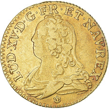 Monnaie, France, Louis XV, Louis d'or aux lunettes, Louis d'Or, 1726, Lyon, TTB
