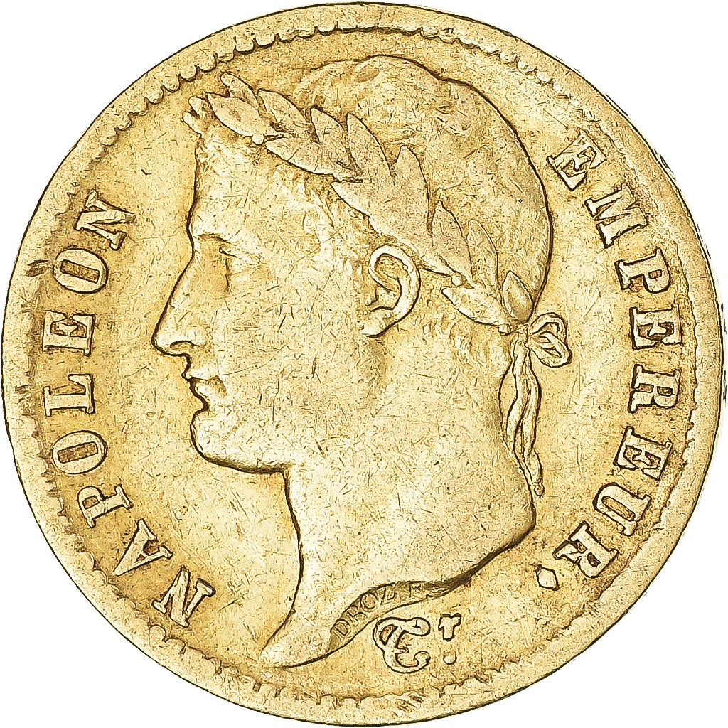 Munten, Frankrijk, Napoléon I, 20 Francs, 1813, Paris, ZF, Goud, KM:695.1
