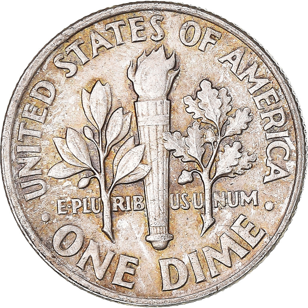 Moeda, Estados Unidos da América, Roosevelt, Dime, 1961, Philadelphia