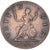 Münze, Großbritannien, George II, Farthing, 1754, SS, Kupfer, KM:581.2