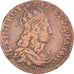 Moneda, Francia, Louis XIV, Liard de France au buste juvénile, deuxième type