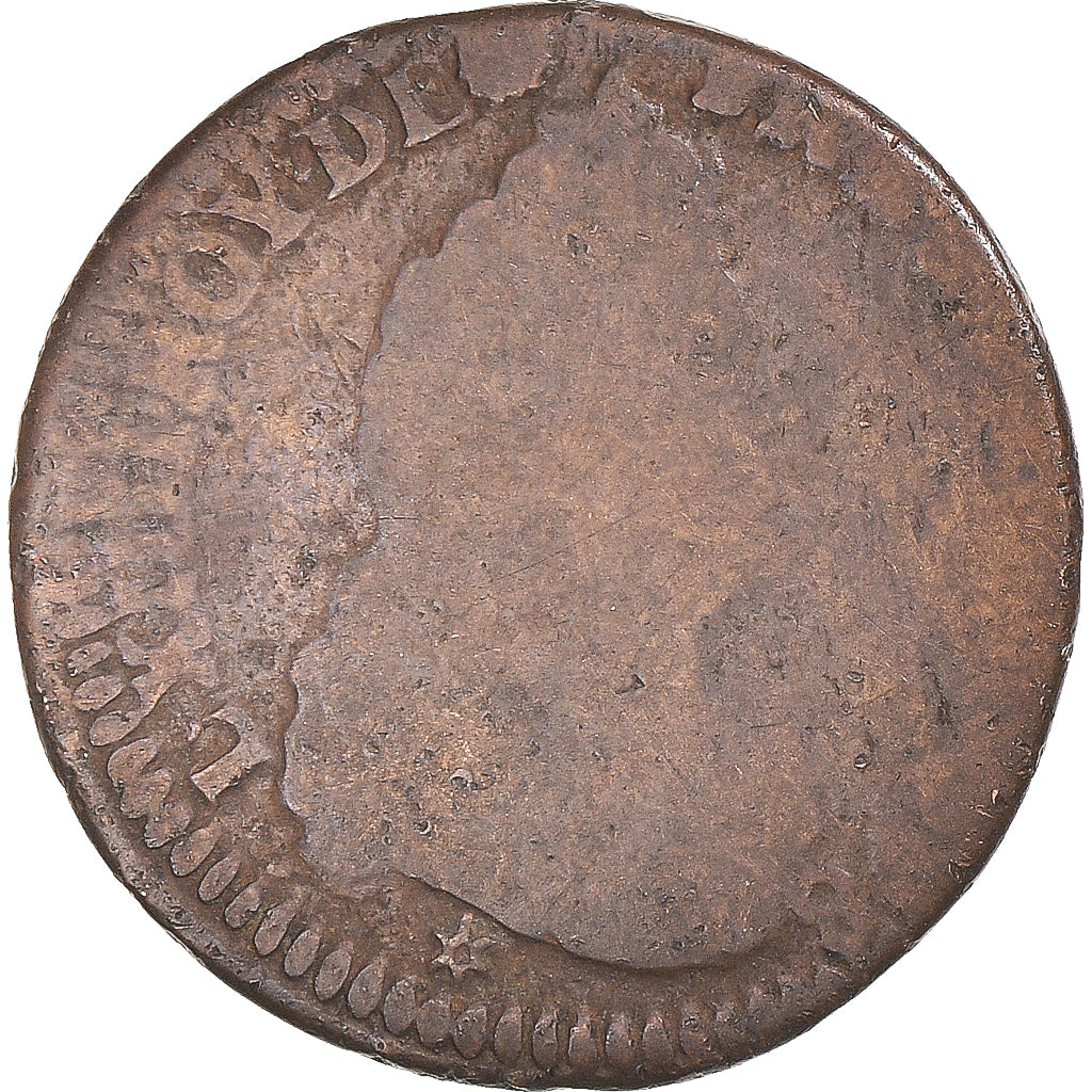 Münze, Frankreich, Louis XIV, Liard, Dijon, S, Kupfer, Gadoury:81