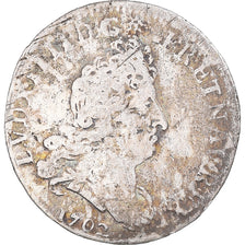 Moneta, Francia, Louis XIV, 5 Sols aux insignes, 5 Sols, 1/16 ECU, 1702, Paris