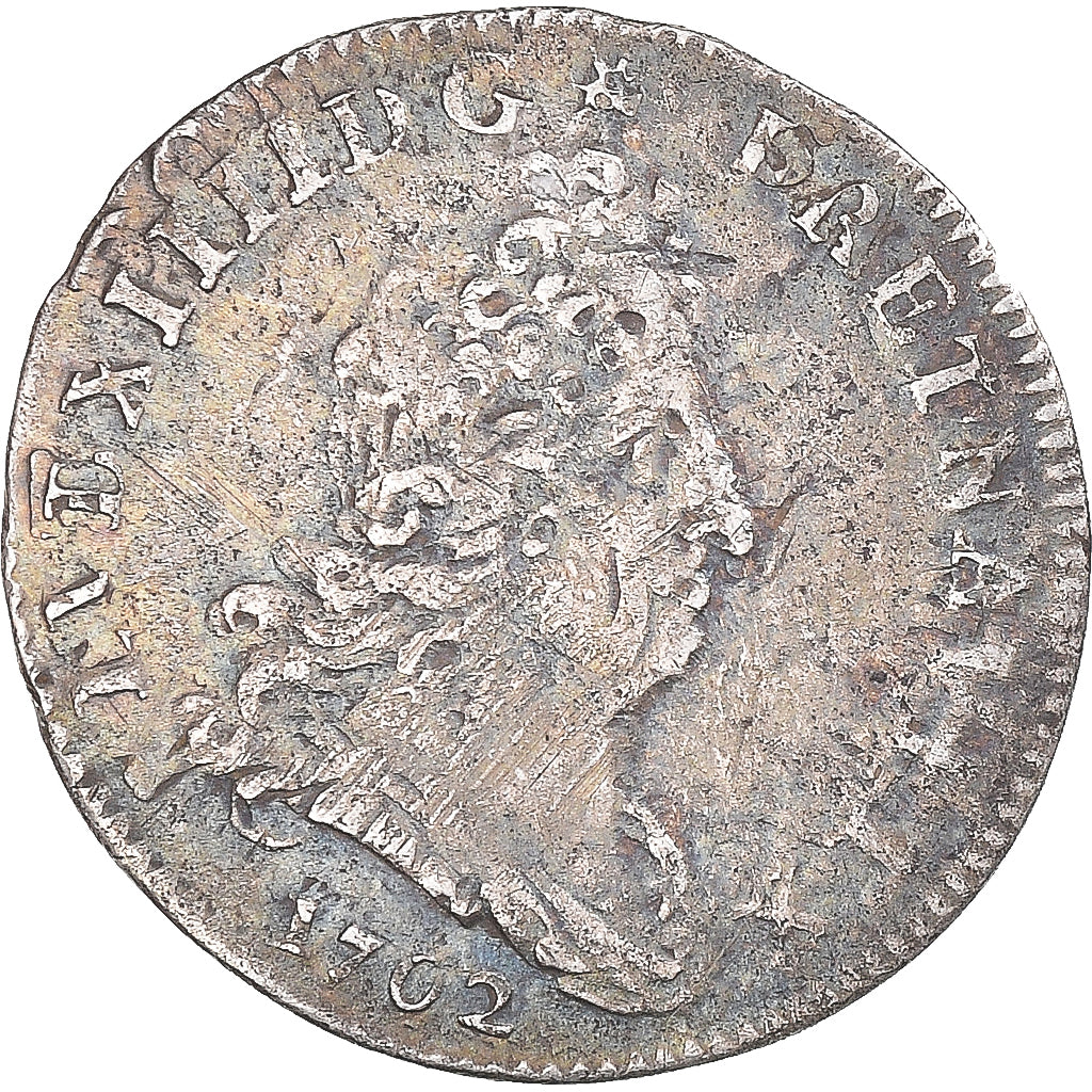 Münze, Frankreich, Louis XIV, 5 Sols aux insignes, 5 Sols, 1/16 ECU, 1702