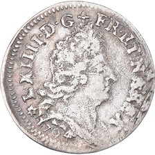 Münze, Frankreich, Louis XIV, 5 Sols aux insignes, 5 Sols, 1/16 ECU, 1704