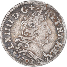 Coin, France, Louis XIV, 5 Sols aux insignes, 5 Sols, 1/16 ECU, 1703, Paris