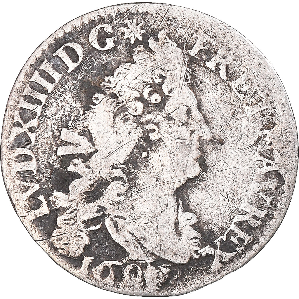 Moneda, Francia, Louis XIV, 4 Sols aux 2 L, 4 Sols 2 Deniers, 1691, Paris, BC+
