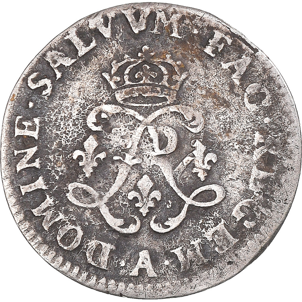 Moneda, Francia, Louis XIV, 4 Sols aux 2 L, 4 Sols 2 Deniers, 1691, Paris, BC+